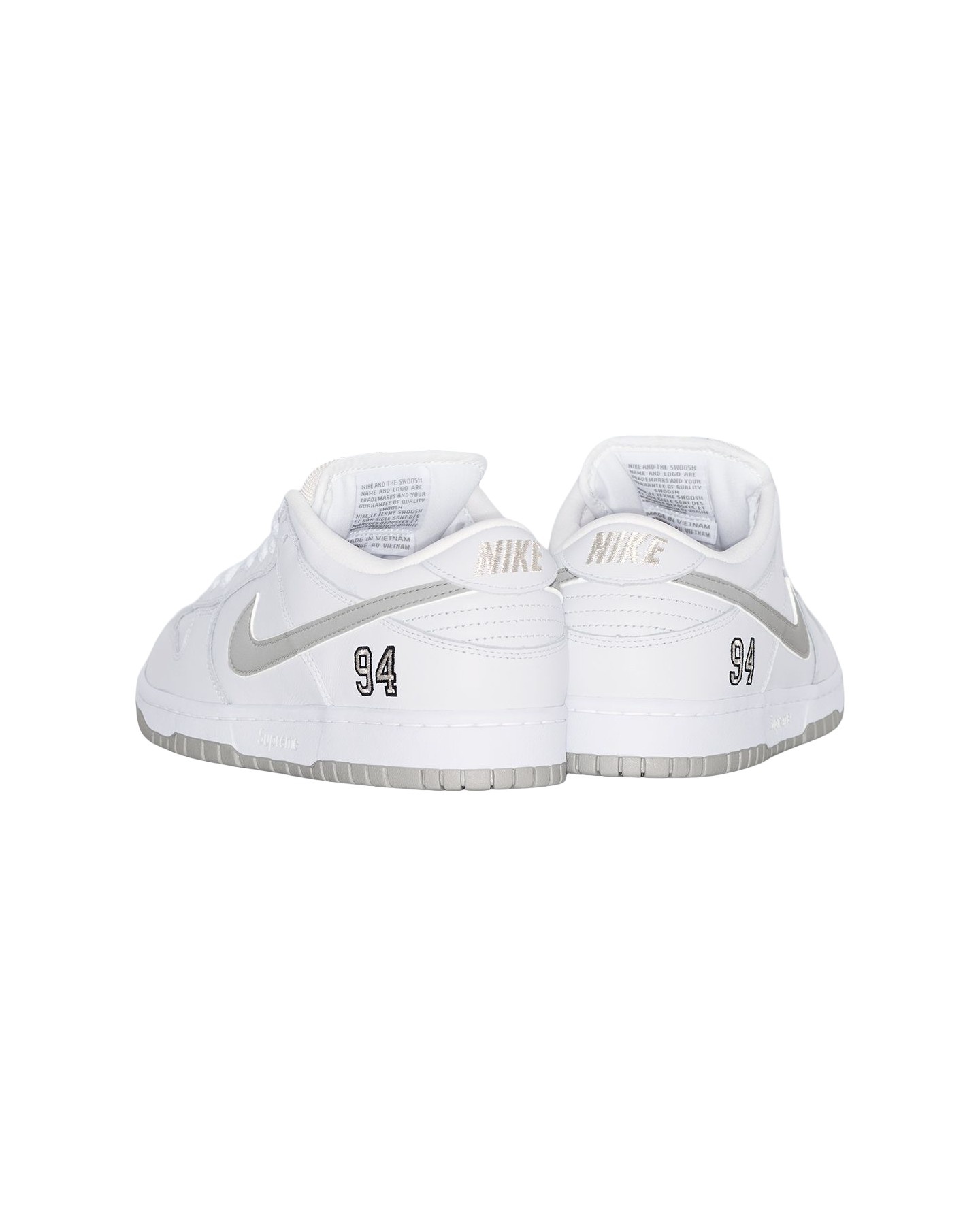Supreme®/Nike SB Dunk Low White view 2